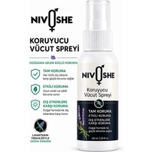 Byanes 100ML Kene ve Sivrisinek Kovucu Lavanta Özlü Bitkisel Sprey Tüm Vücut Için Seyahat ve Tatil Boyu