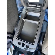 Tech Trade Fiat Egea Kolçak Organizer 2 Bölmeli Egea Yazılı Sedan Hatchback-Stationwagon Cross Uyumlu Siyah