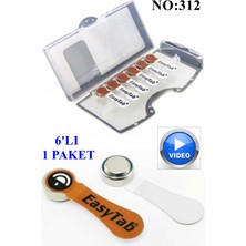 TAN EXPRESS NO:312 Kulaklık Pili 6'lı : 1 Paket (Videolu)
