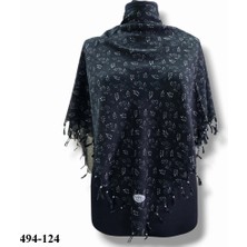Eyfel Eşarp Eyfel Desenli Sökme Boncuklu Eşarp 494-124