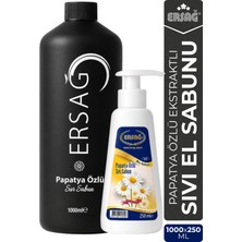 Ersağ Aparatlı Papatya Özlü Sıvı El Sabunu 1000 ml x 250 ml