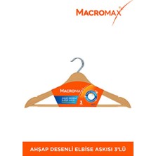 Empressco Ahşap Desenli Elbise Askısı Seti, Şık ve Dayanıklı Dolap Düzeni