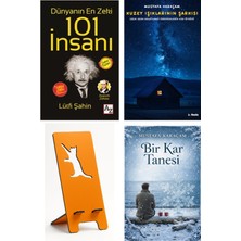 Az Kitap Dünyanın En Zeki 101 Insanı - Lütfi Şahin + Kuzey Işıklarının Şarkısı + Telefon Tutucu + Bir Kar Tanesi