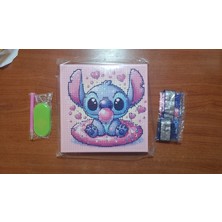 Sepetly Sevimli Karakter Figürlü 5d Elmas Boyama Seti 20X20 cm Mozaik Boncuk Tablo Hobi Kiti