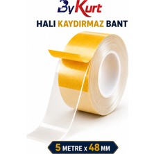 ByKurt Çift Taraflı Güçlü Yapışkan Halı ve Yolluk Sabitleyici Bant