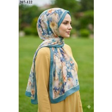 Moon Scarf Bambu Kraş Pamuk Şal (Yeşil ) 207-122