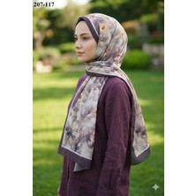 Moon Scarf Bambu Kraş Pamuk Şal (Kahve) 207-117