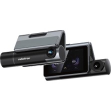 Mehter NF-X18 3 Kameralı 4K Dokunmatik Ekranlı Wifi Adas Araç Dvr Kamera 512GB Destekli G Sensör Telefondan Izleme 4K