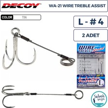 Decoy Wa-21 Çelik Telli Üçlü Iğne Asist L #4 (2 Adet)
