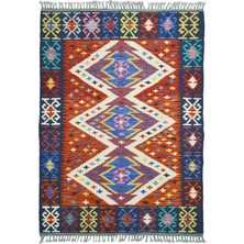 Kilim Co. Yünden El Dokuma Afgan Kilim 100X155 cm (1.55 M²)