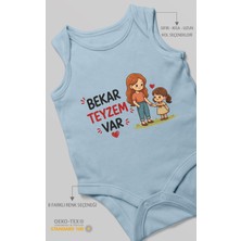 Morivo Kids Bekar Teyzem Var! Sıfır Kol Bebek Zıbını %100 Pamuk