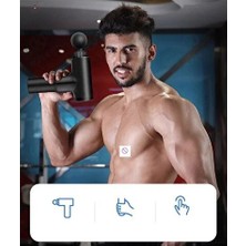 Macgon Darbeli Titreşimli Şarjlı Sporcu Masaj Tabancası Masaj Aleti Kas Rahatlatıcı Egzersiz Alet