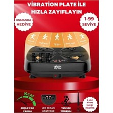 Macgon Egzersiz Aleti Yüksek Titreşimli 1-99 Seviye Hız Ayarlı Bluetoothlu Kumandalı Vibration Plate