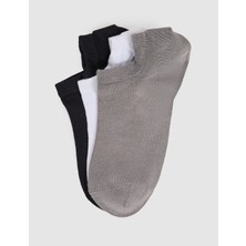 Pierre Cardin Erkek Gri 3'lü Bambu Karışımlı Çorap 50328334-VR024