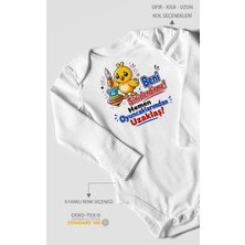 Morivo Kids Beni Sinirlendirme! Mesajlı Uzun Kollu Bebek Body %100 Pamuk