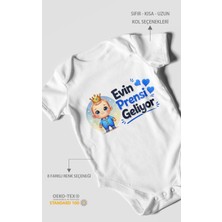 Morivo Kids Evin Prensi Geliyor! Kısa Kollu Bebek Body %100 Pamuk