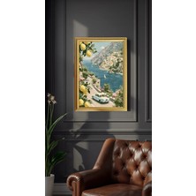 Blacksea Mobilya Vintage Italy,yağlı Boya Görünümü,lake Boya Mdf Çerçeveli
