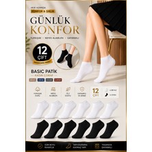 Festival Socks 12 Çift Ekonomik Paket Patik Kadın Çorap