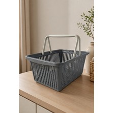 Mordony Çok Amaçlı Düzenleyici Saklama Sepeti – 34,5 x 24,5 x 15,5 cm (Füme)