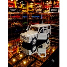 Oyuncak Sahili Mercedes Benz G500 Model Jip 11.5 cm Diecast Orjnal Lisanslı G63 Metal Araba Çekbırak Kapı Açılır G65 Gri