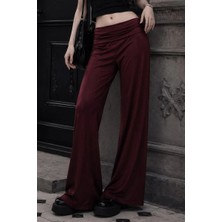 Bordo ve Kahverengi Subdued Yoga Pantolonu