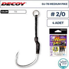Decoy Dj-78 Middle Pike Tekli Asist Iğnesi #2/0 (4 Adet)