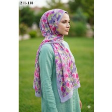 Sharell Bambu Kraş Pamuk Şal (Lila) 211-118