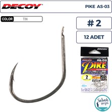 Decoy As-03 Pike Light Jigging Asist Iğne Tın #2 (12 Adet)