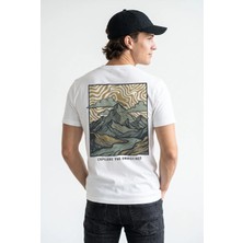 Unisex Regular Fit %100 Pamuk Bisiklet Yaka Premium Baskı Tişört