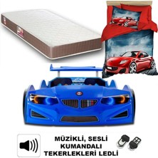 İnegöl'den Eve Bmw - Full - Arabalı Yatak Araba Karyola - Ortapedik Yatak + 3D Nevresim