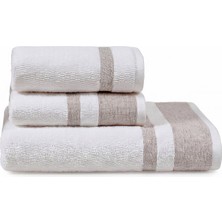 Doqu Home Akdeniz Verona Banyo Yüz Havlu Seti Bej