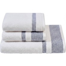 Doqu Home Akdeniz Verona Banyo Yüz Havlu Seti Indigo