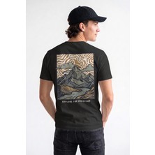 Unisex Regular Fit %100 Pamuk Bisiklet Yaka Premium Baskı Tişört