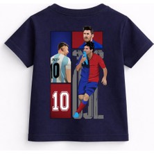 Rabona Fashion Messi Ikonik Anlar Çift Baskılı Çocuk Tişört