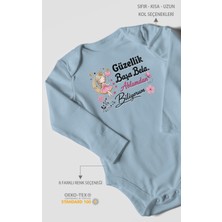 Morivo Kids Güzellik Başa Bela Ablamdan Biliyorum Uzun Kollu Bebek Body %100 Pamuk