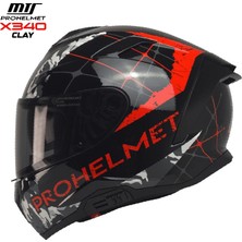 Mts X340 Full Face Kask - Clay - Motodede