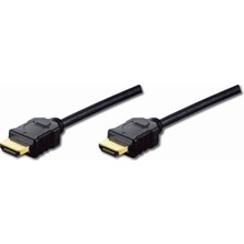 Digitus HDMI Kablo Altın Uçlu Siyah (2m) Fhd