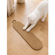 Naspar %100 Doğal Kedi Tırmalama Matı | Duvara Asılabilir ve Yerde Kullanılabilir Doğal Jüt Kedi Tırmalama Ürünü ( 70 Cm)