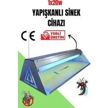 Byanes Yapışkan Levhalı Elektrikli Sinek Öldürücü 1X20W 60 cm Sinek Cihazı Sinek Tutucu Yapışkanlı Yakalama