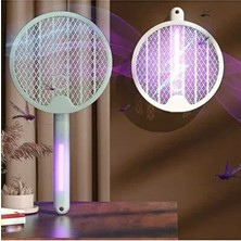Byanes Yeni Nesil Şarjlı Katlanabilir Mor Uv Işıklı Sivrisinek Öldürücü Elektrikli Raket Lamba USB Sineklik