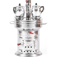 Empressco Alüminyum Semaver Seti, 2 Adet Demlik, 12 Litre, Pratik ve Şık Tasarım