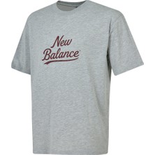 Nb New Balance MNT3637 Gri Melanj Erkek Tişört