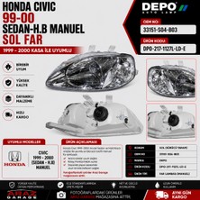 Honda Civic 1999-2000 Sedan Hatchback Manuel Sol Far Depo Oem 33151-S04-B03