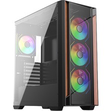  frisby fc-9575g gaming kasa argb fan (750w 80+bronze) boş bilgisayar kasası