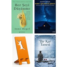 Serenad Her Şeyi Düşünme - Anne Bogel + Kuzey Işıklarının Şarkısı + Telefon Tutucu + Bir Kar Tanesi