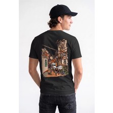 Unisex Regular Fit %100 Pamuk Bisiklet Yaka Premium Baskı Tişört