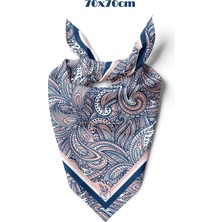 Tua İpek Riviera Desen 70*70CM Bandana/fular