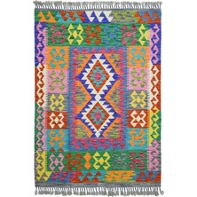 Kilim Co. Yünden El Dokuma Afgan Kilim 105X150 cm (1.58 M²)