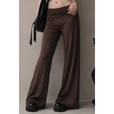 Bordo ve Kahverengi Subdued Yoga Pantolonu