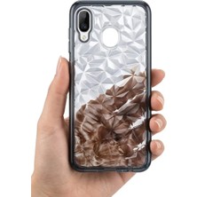 Camkapak Aksesuar Samsung Galaxy A 30 / 20 Uyumlu Siyahprizma  Kılıf Modeli